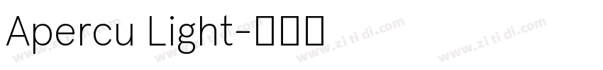 Apercu Light字体转换